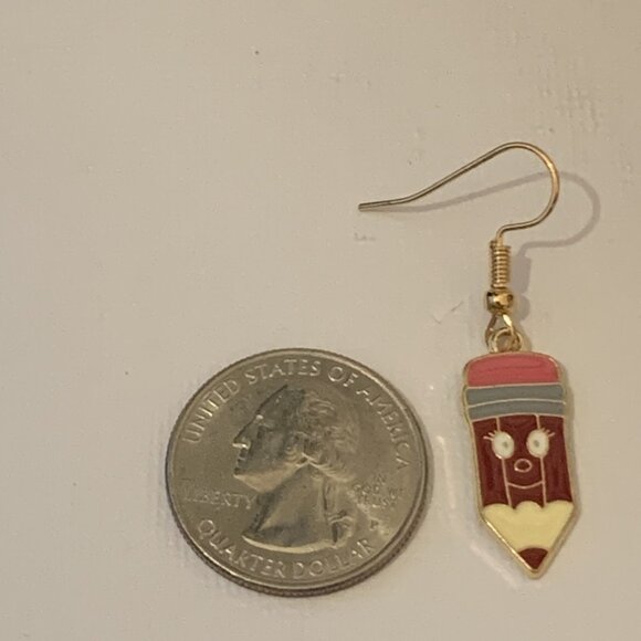 Pencil Earring, Teacher Appreciation Gift, Educator Earring, Teacher Earring - Picture 5 of 5